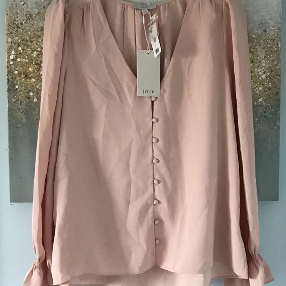 Joie Poet-Sleeve Button Front Bolona Blouse (NWT) - M - Picture 2 of 11